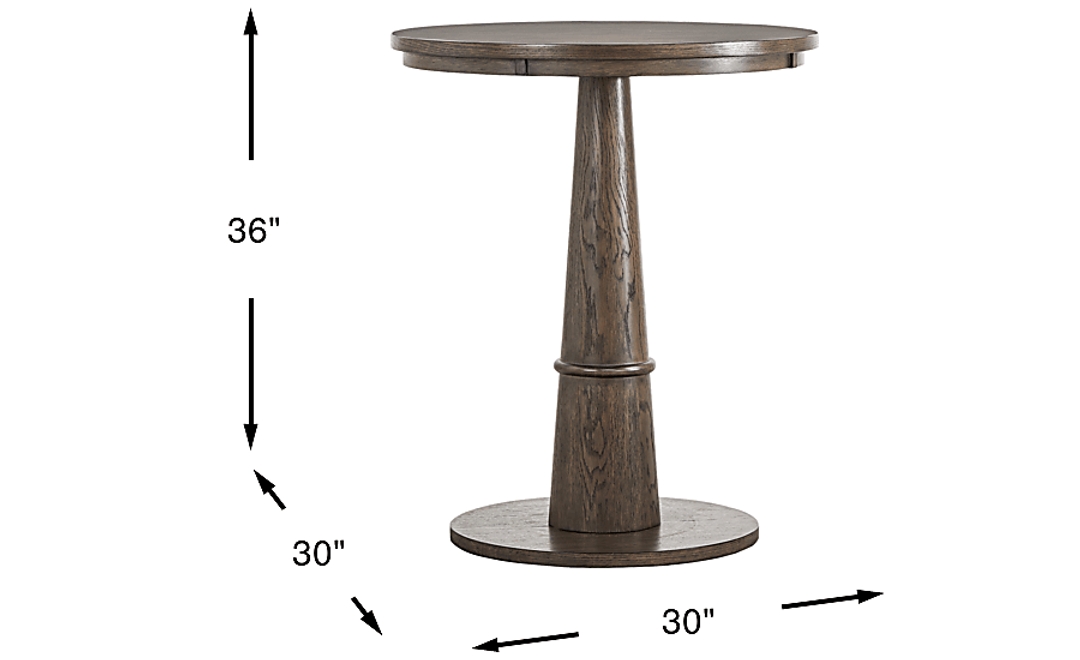 Avellino Brown Counter Height Dining Table