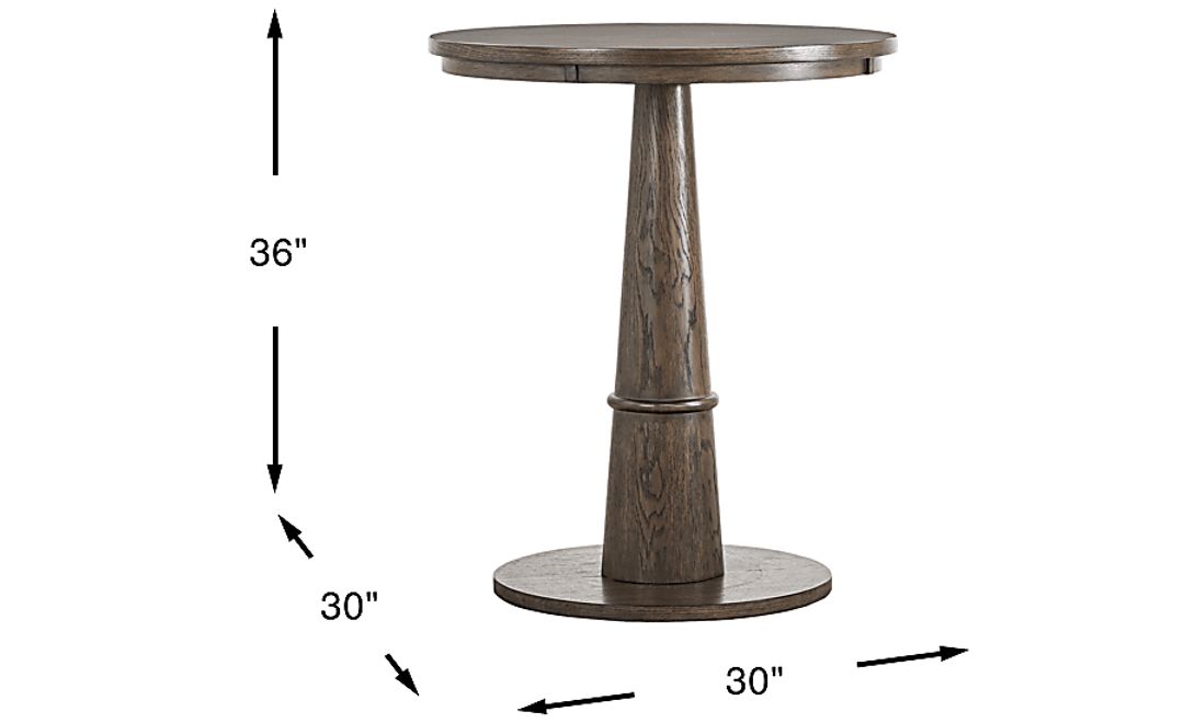 Avellino Brown Counter Height Dining Table