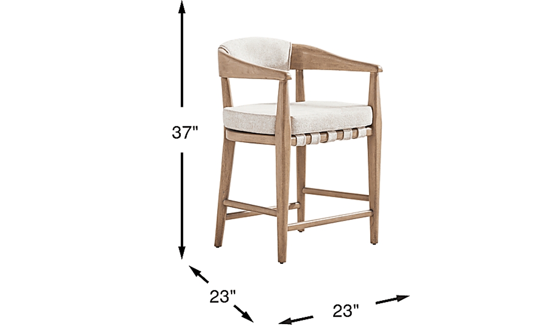 Avellino Sand Counter Height Dining Stool