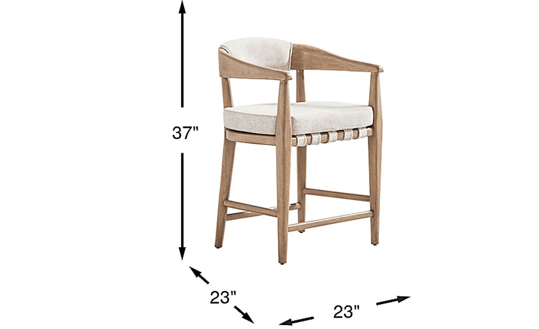 Avellino Sand Counter Height Dining Stool