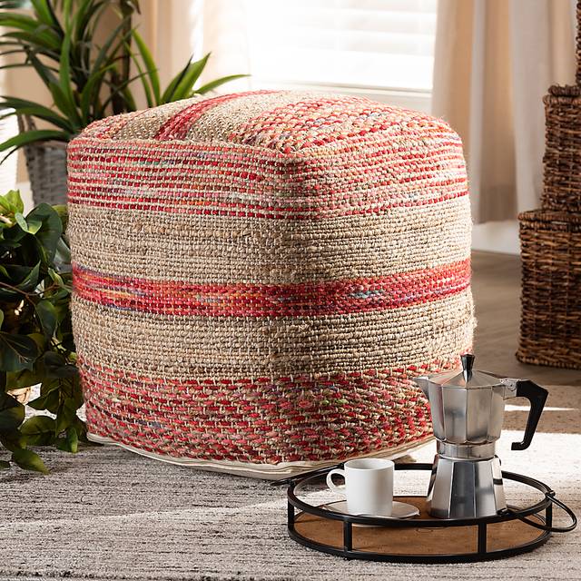 Avenel Court Natural Pouf - Thumbnail - Image 4