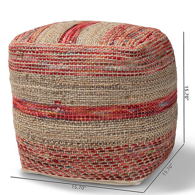 Avenel Court Natural Pouf - Thumbnail - Image 6