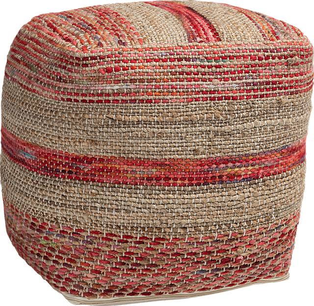 Avenel Court Natural Pouf - Thumbnail - Image 1