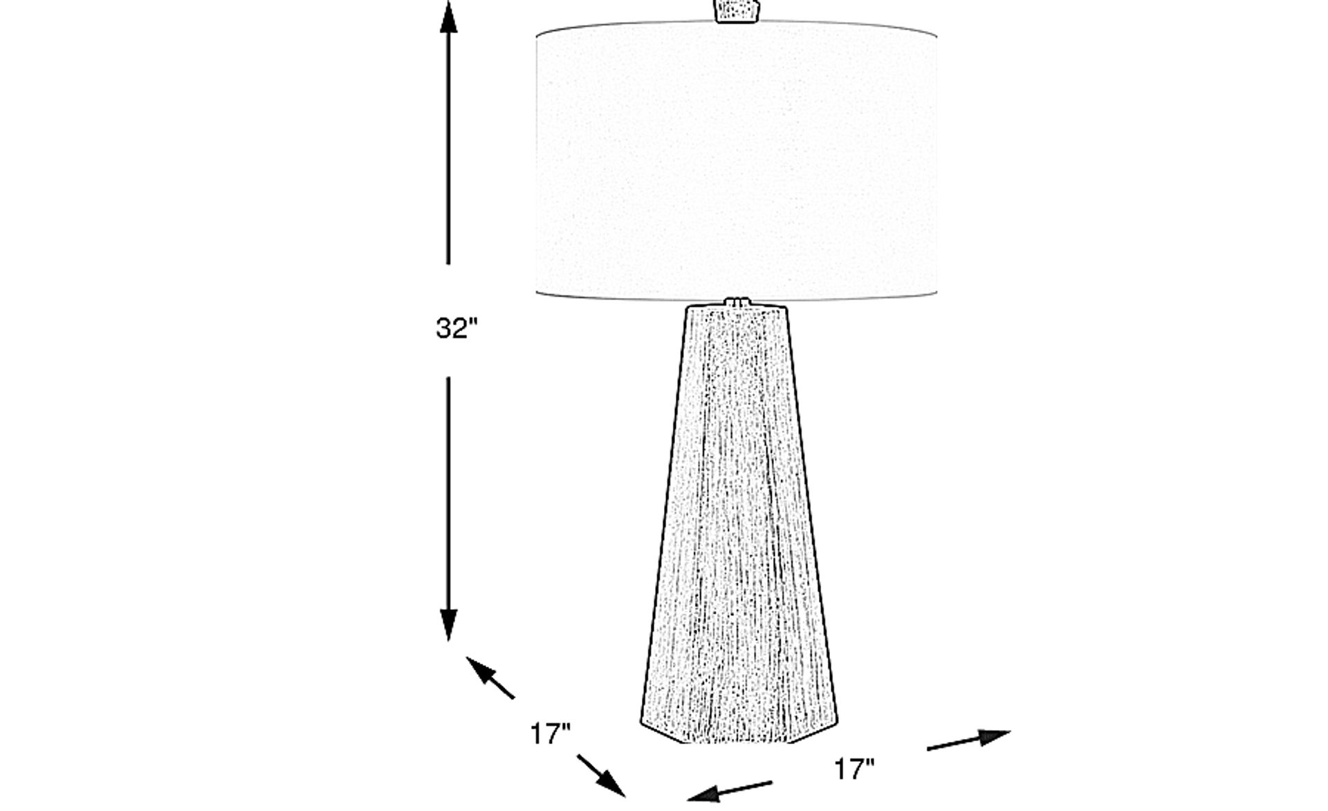 Dimension Image. Please refer to the Dimension Tab on this page for dimension details.