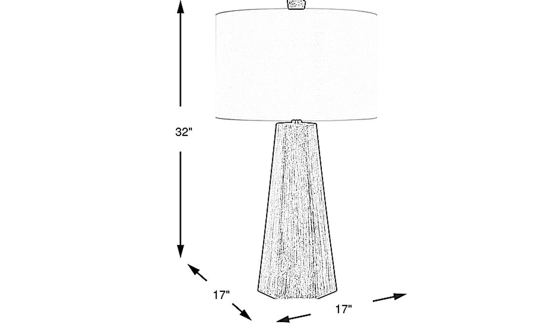 Avenel Hollow Brown Table Lamp