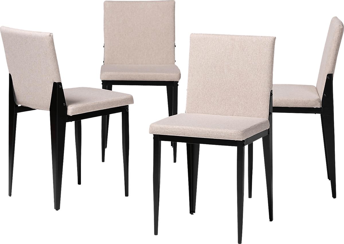 Aveniel Beige Polyester Fabric Dining Chair, Set Of 4 Rooms to Go