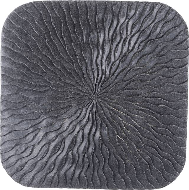 Avens Gray Medium Outdoor Square Wave Plaque - Thumbnail - Image 2