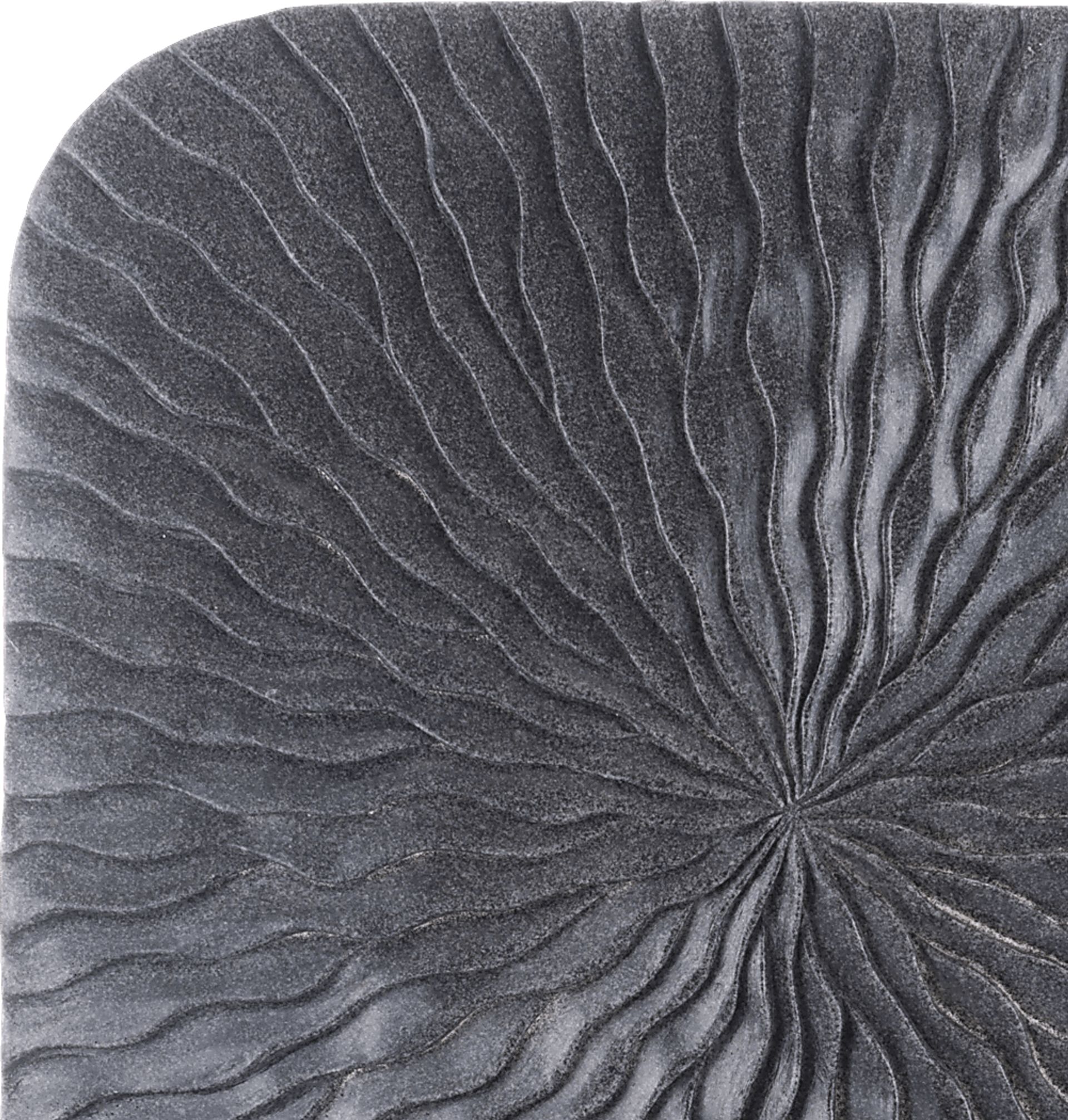 Avens Gray Medium Outdoor Square Wave Plaque - Image 3