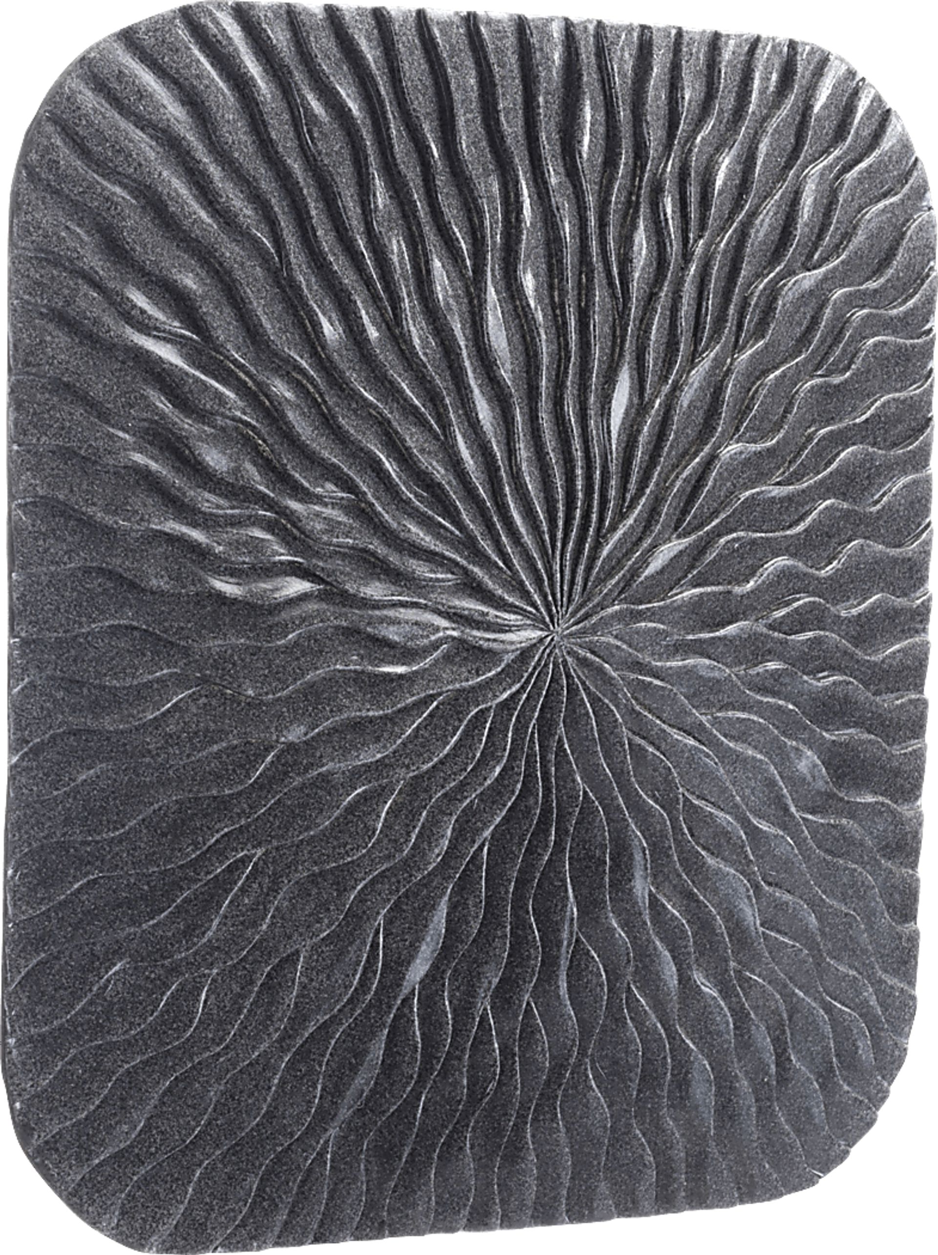 Avens Gray Medium Outdoor Square Wave Plaque - Image 1