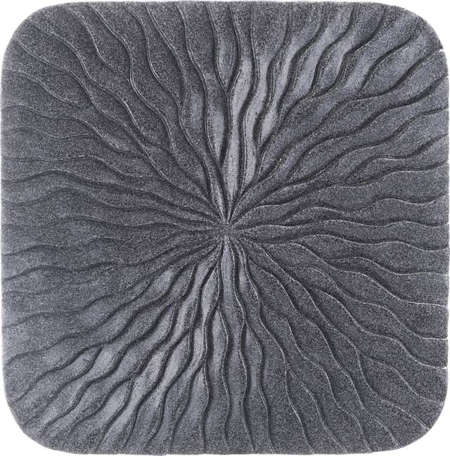 Avens Gray Small Outdoor Square Wave Plaque - Thumbnail - Image 2