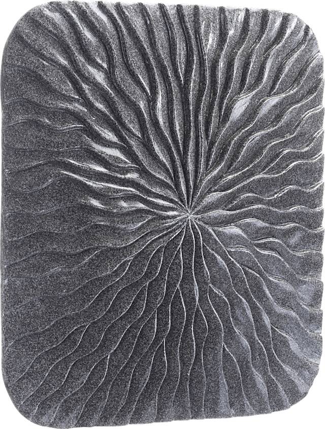 Avens Gray Small Outdoor Square Wave Plaque - Thumbnail - Image 1