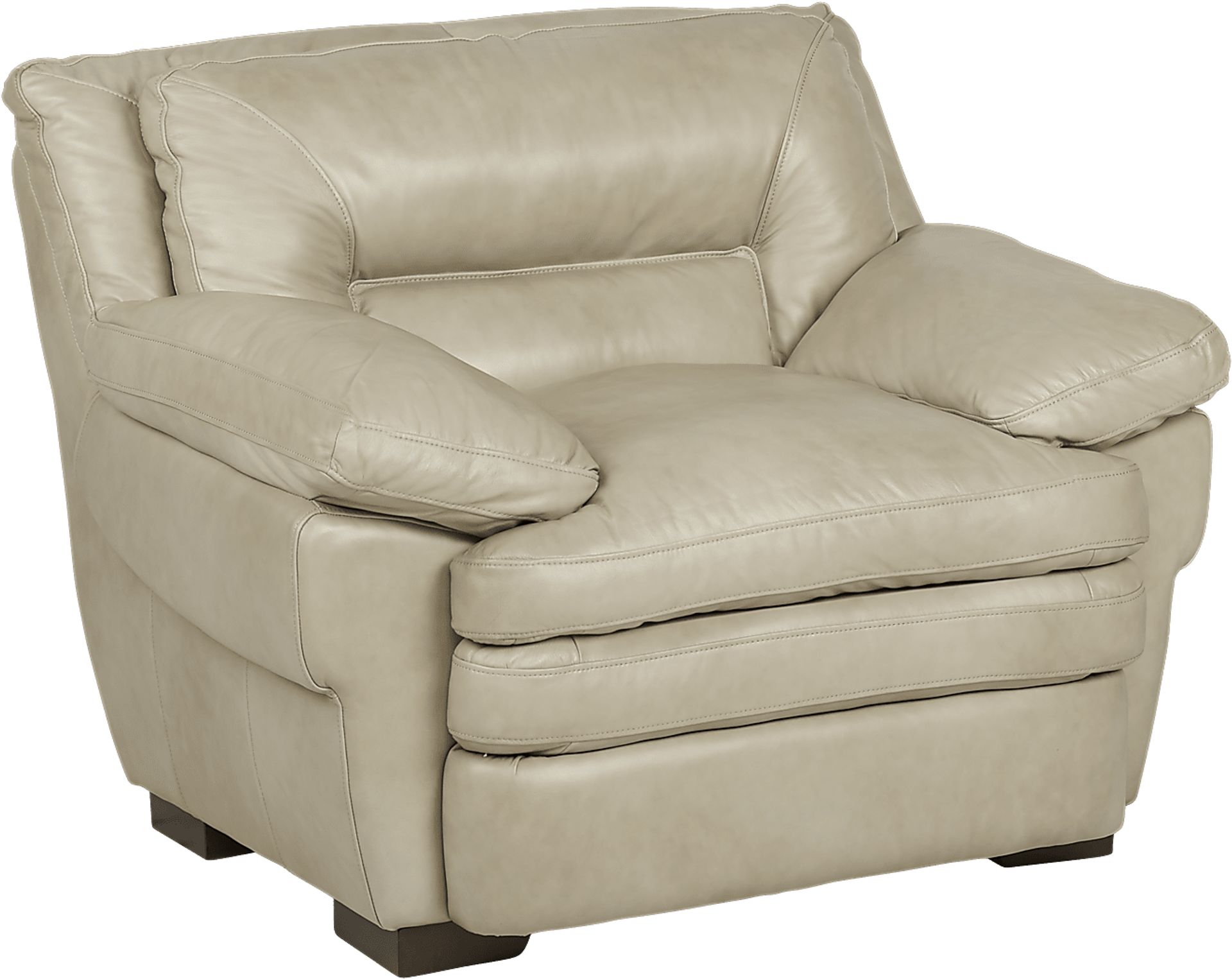 Aventino Tan Leather Chair - Image 1