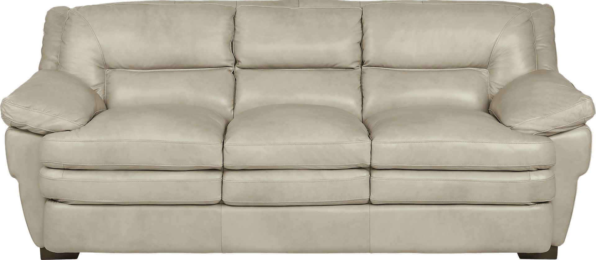 Aventino Tan Leather Sofa - Image 1