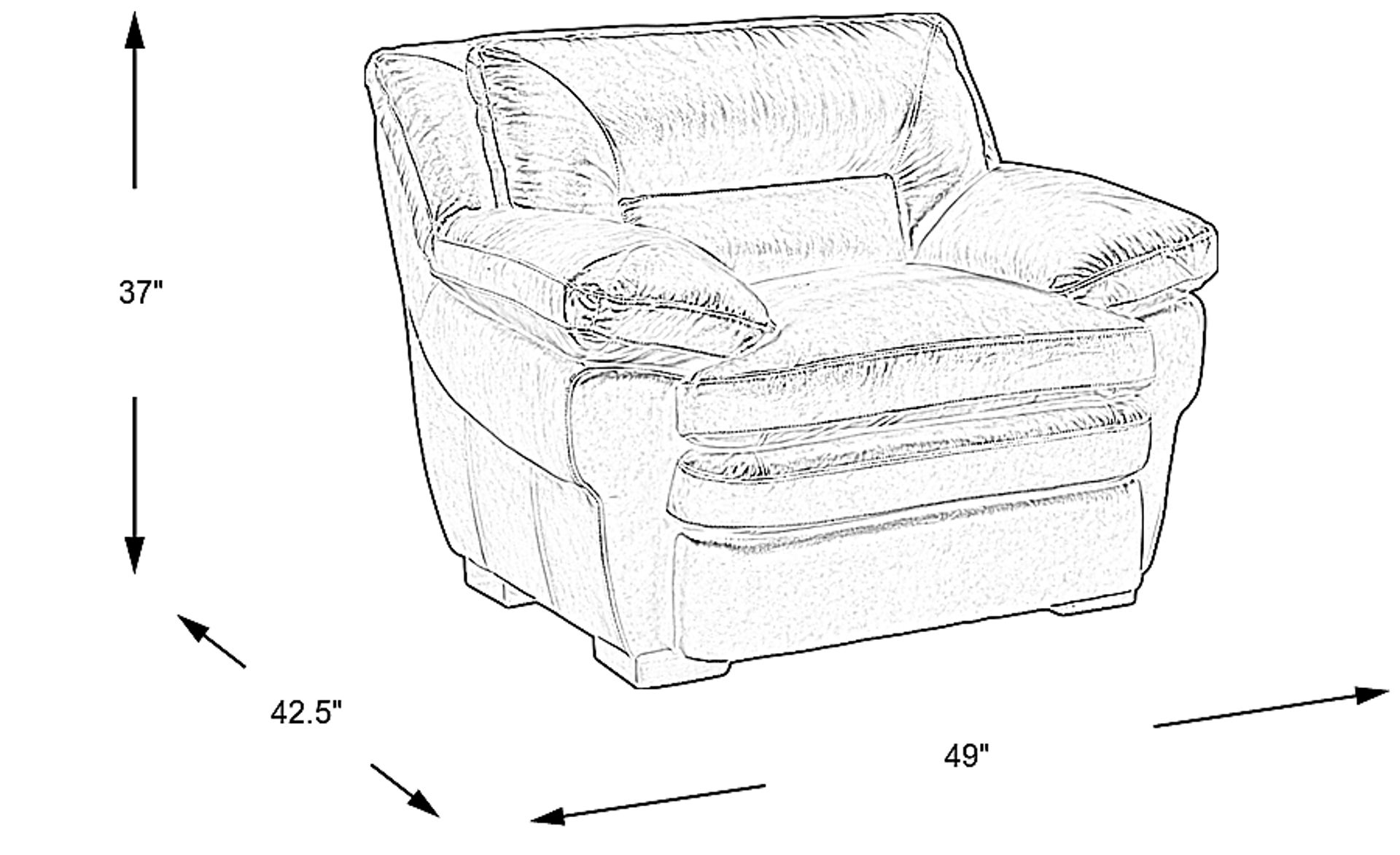 Dimension Image. Please refer to the Dimension Tab on this page for dimension details.