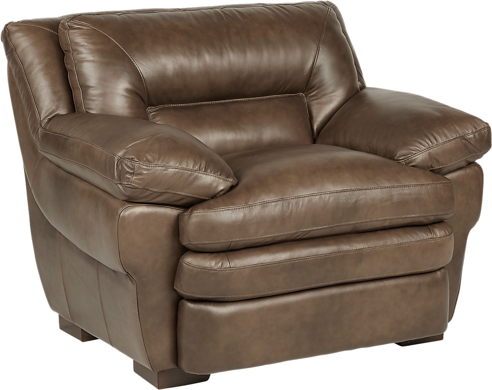Aventino Tobacco Leather Chair - Image 1