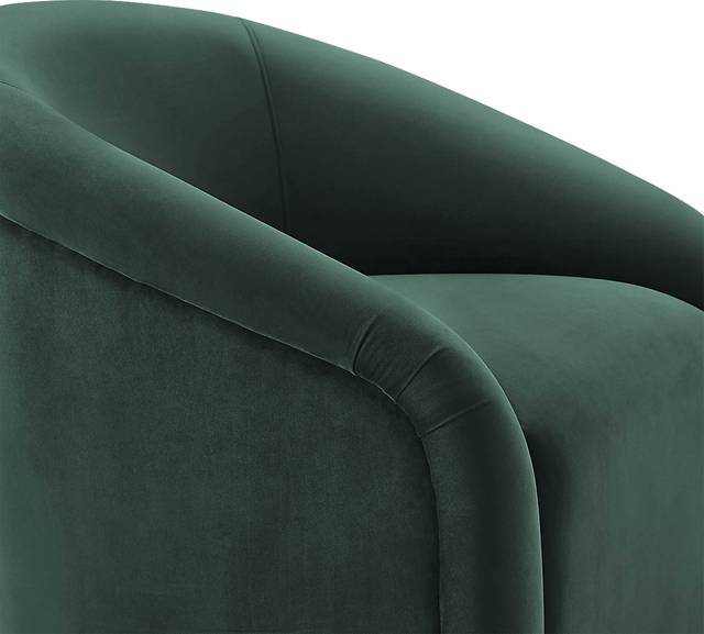Avera Elle Green Accent Chair and Ottoman Set - Thumbnail - Image 4