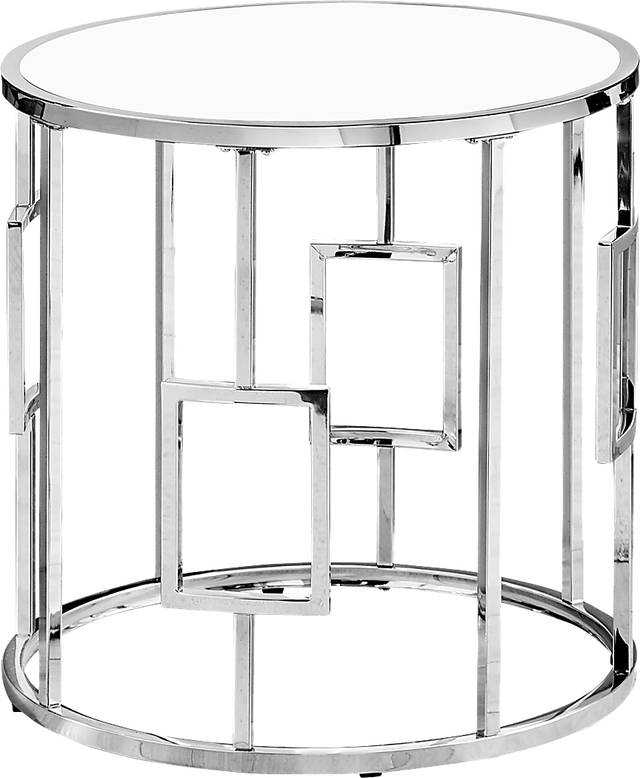 Averhoff Chrome Accent Table - Thumbnail - Image 1