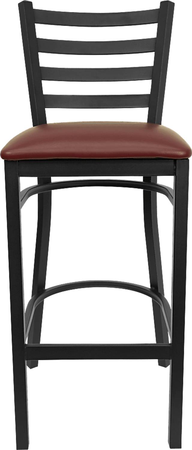Averil Burgundy Barstool - Thumbnail - Image 2