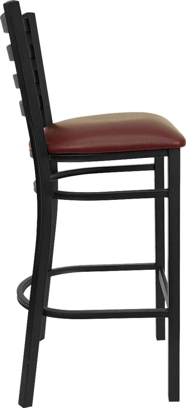 Averil Burgundy Barstool - Thumbnail - Image 3