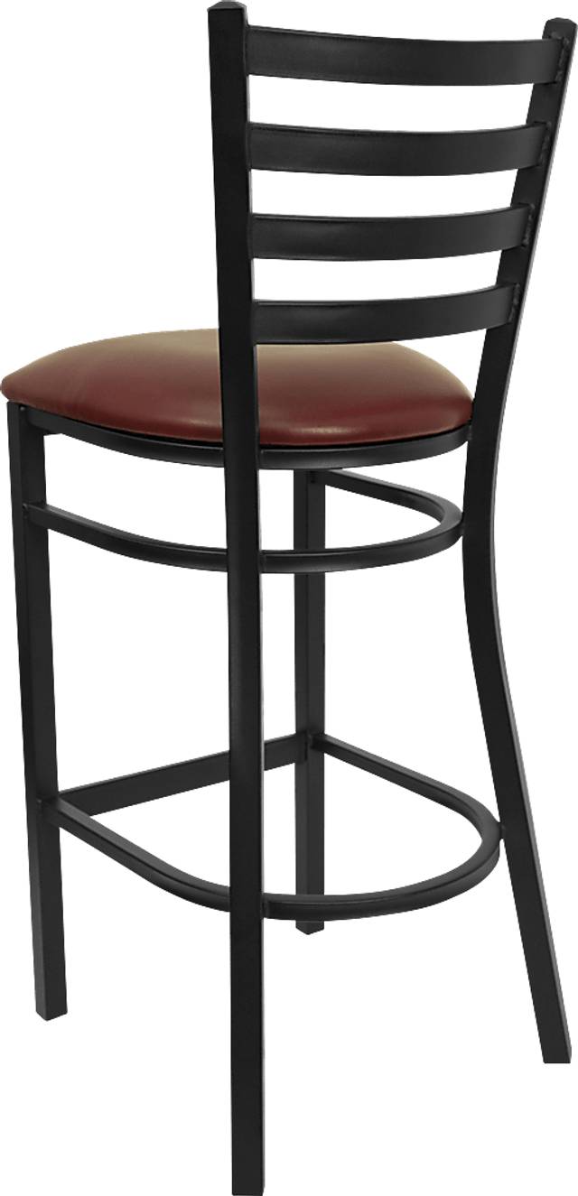 Averil Burgundy Barstool - Thumbnail - Image 4