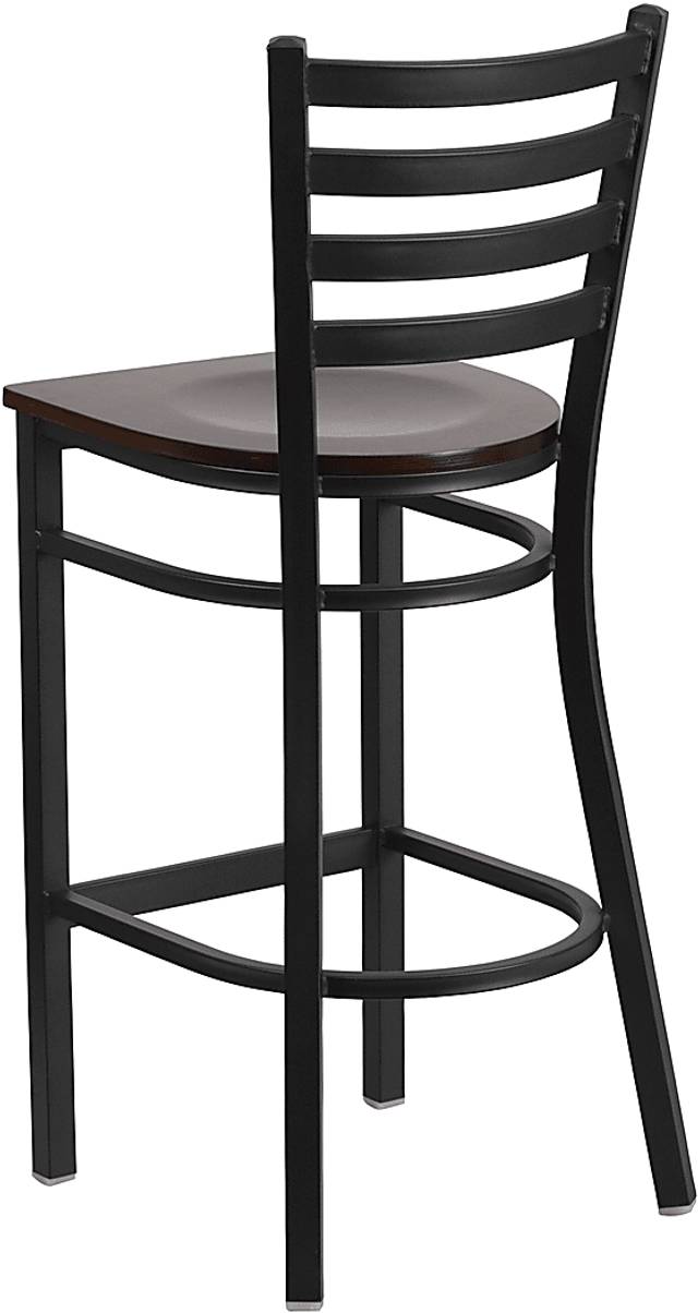 Averil Walnut Barstool - Thumbnail - Image 4