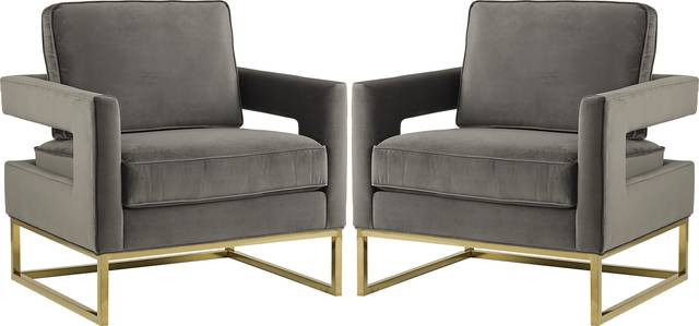 Avery Gray Chair (Set of 2) - Thumbnail - Image 1