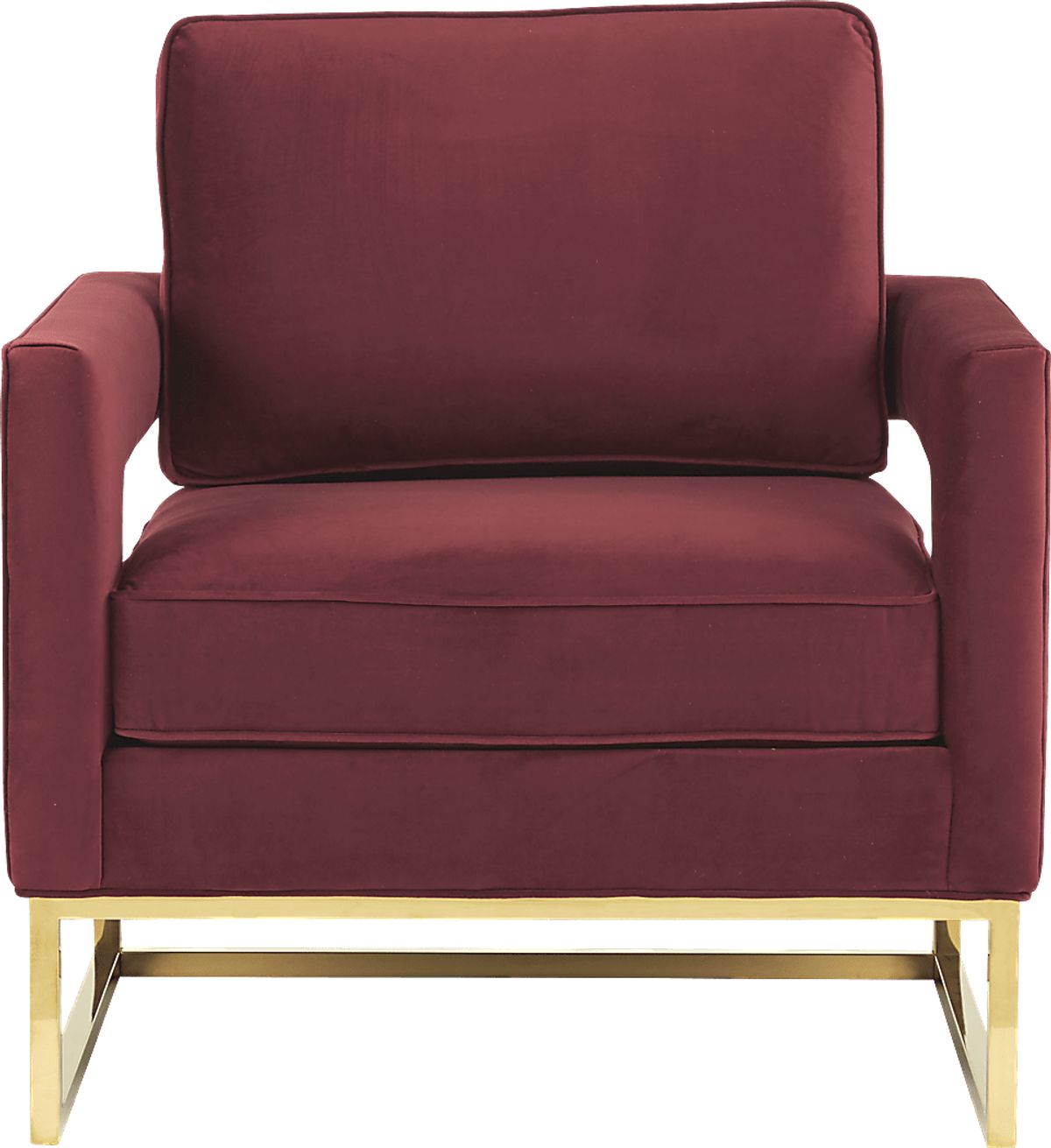 Avery Maroon Red Polyester Fabric Accent Chair | Rooms to Go