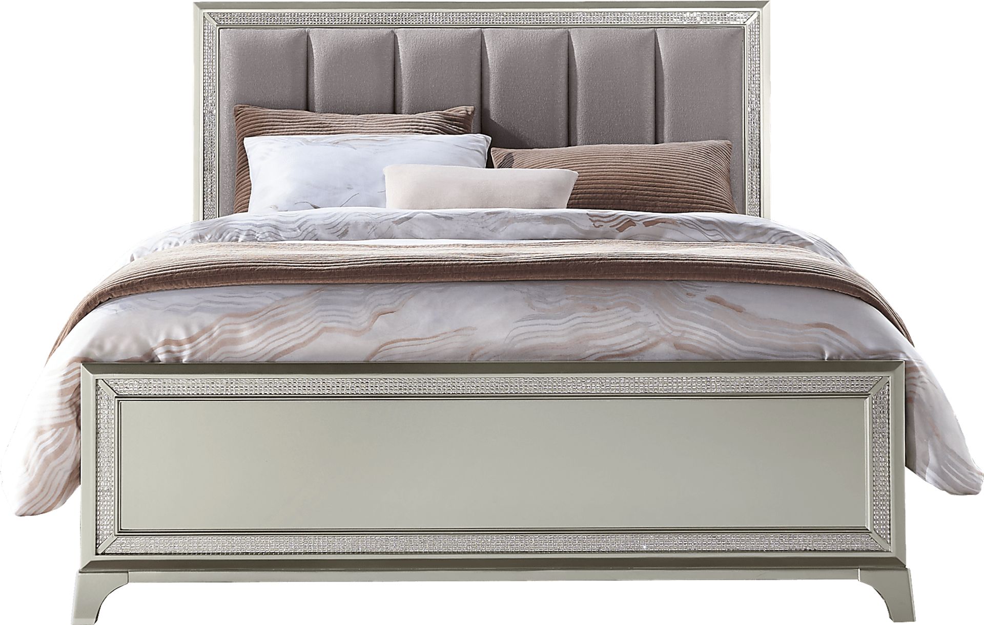 Avery Silver 5 Pc King Bedroom - Image 3