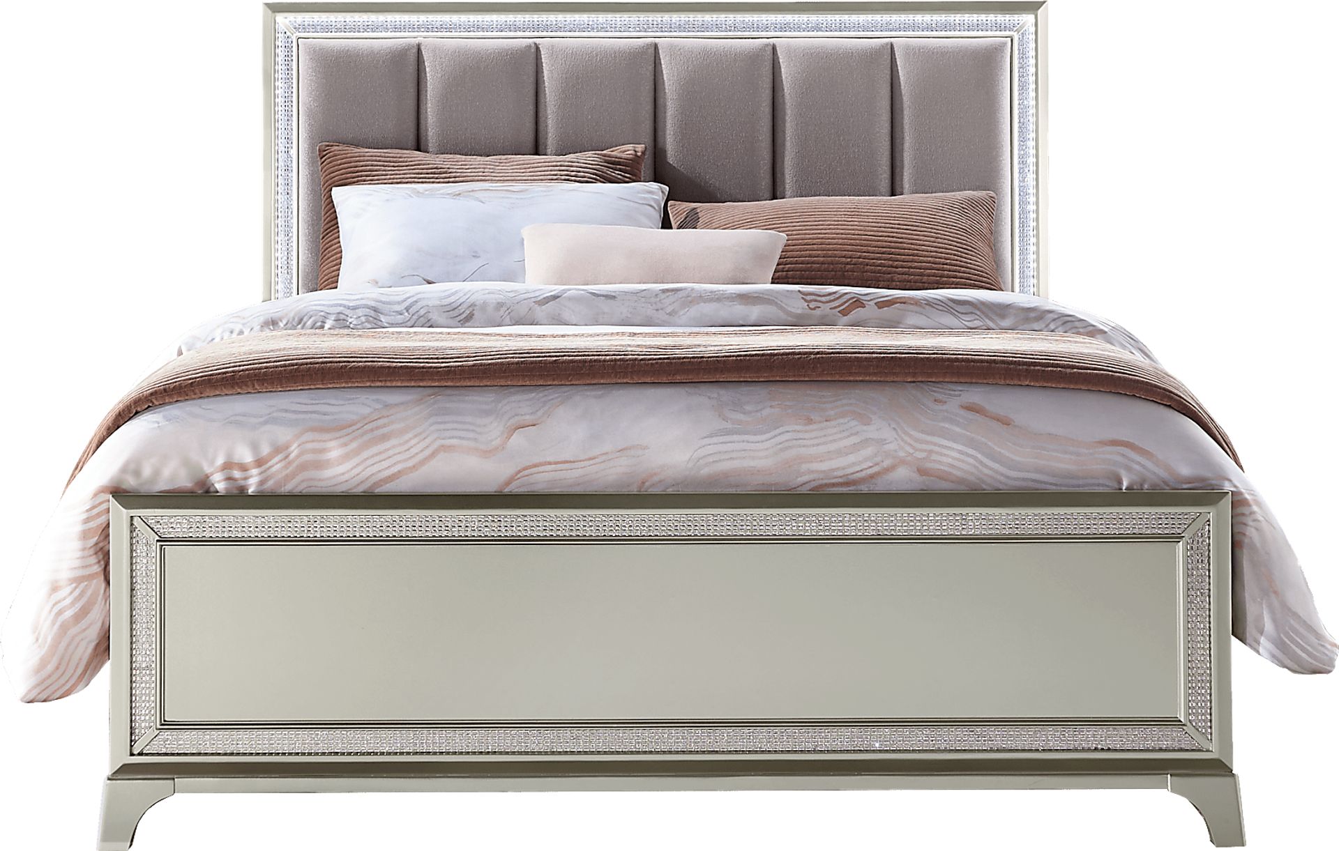 Avery Silver 5 Pc King Bedroom - Image 2