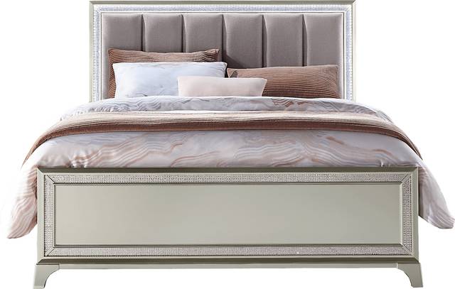 Avery Silver 5 Pc Queen Bedroom - Thumbnail - Image 2