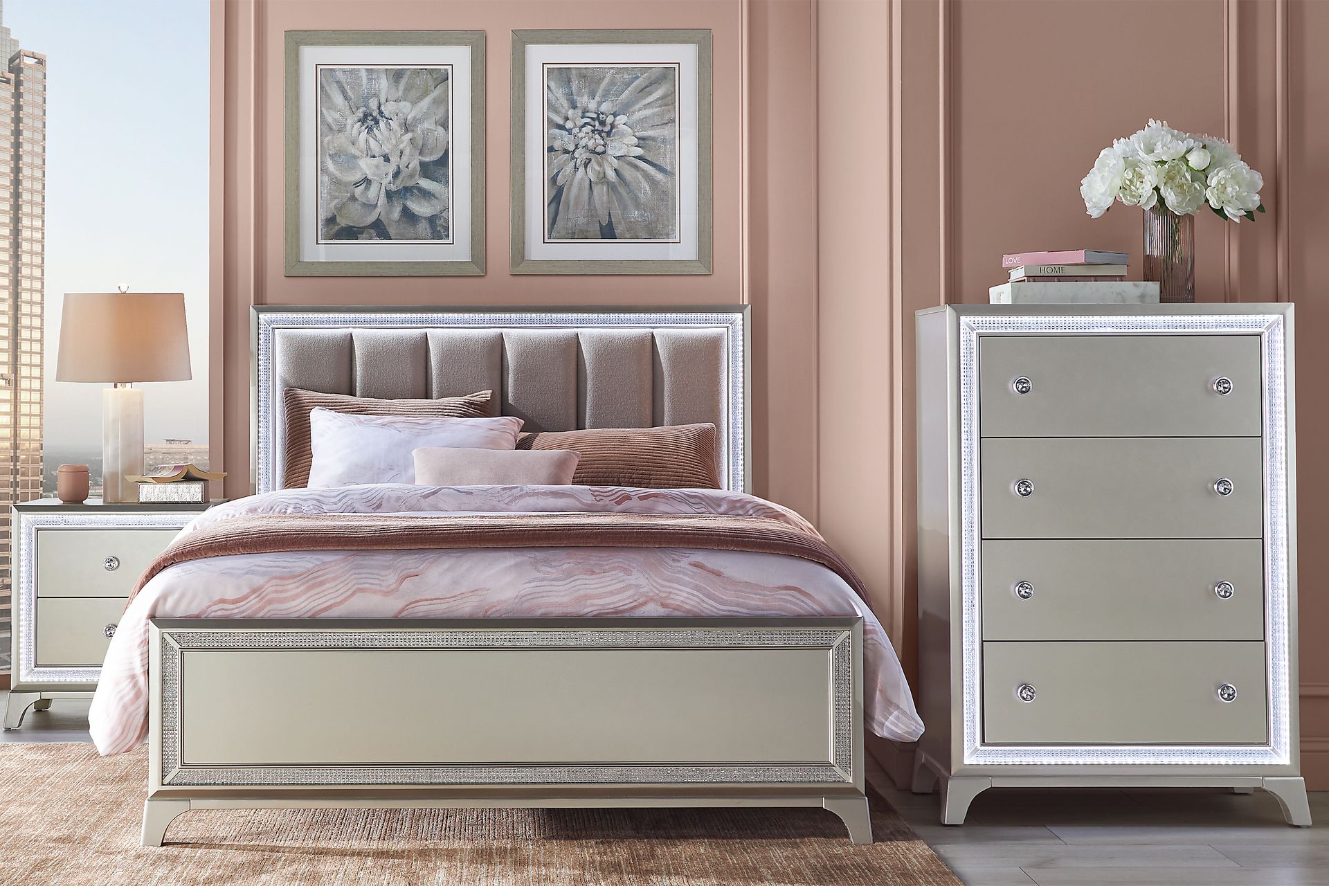 Avery Silver 5 Pc King Bedroom - Image 1