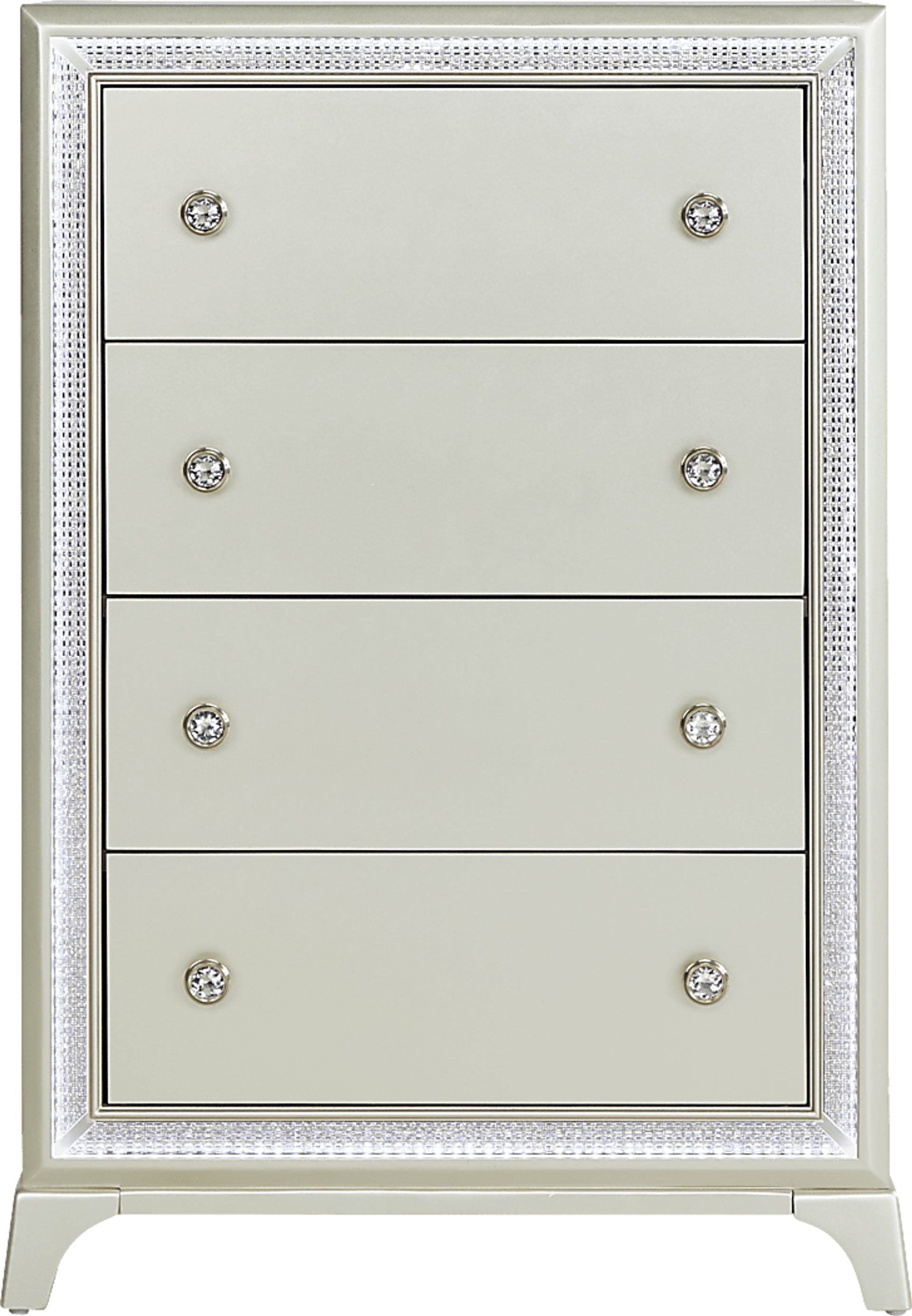 Avery Silver 5 Pc King Bedroom - Image 7