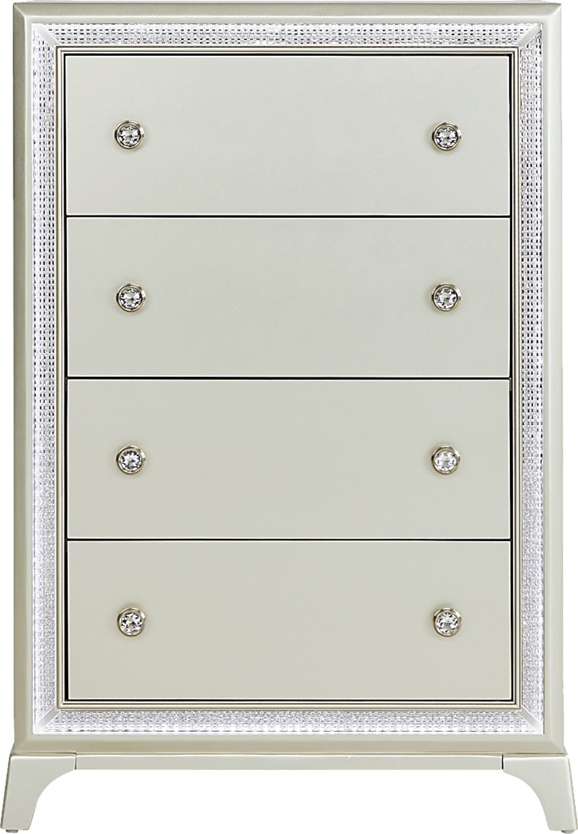 Avery Silver 5 Pc King Bedroom - Image 7