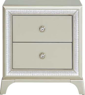 Avery Silver Nightstand