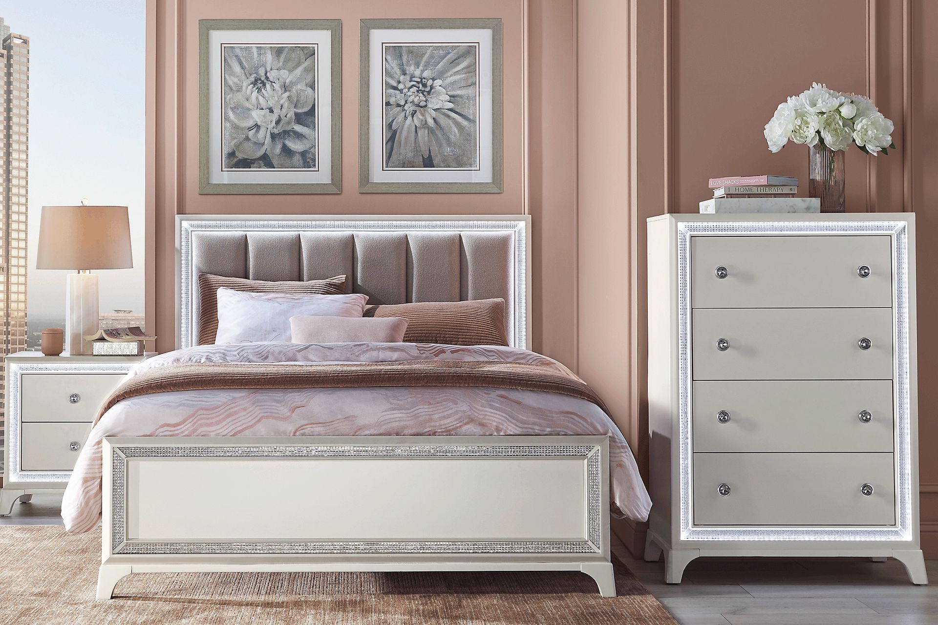 Avery White Nightstand - Image 2