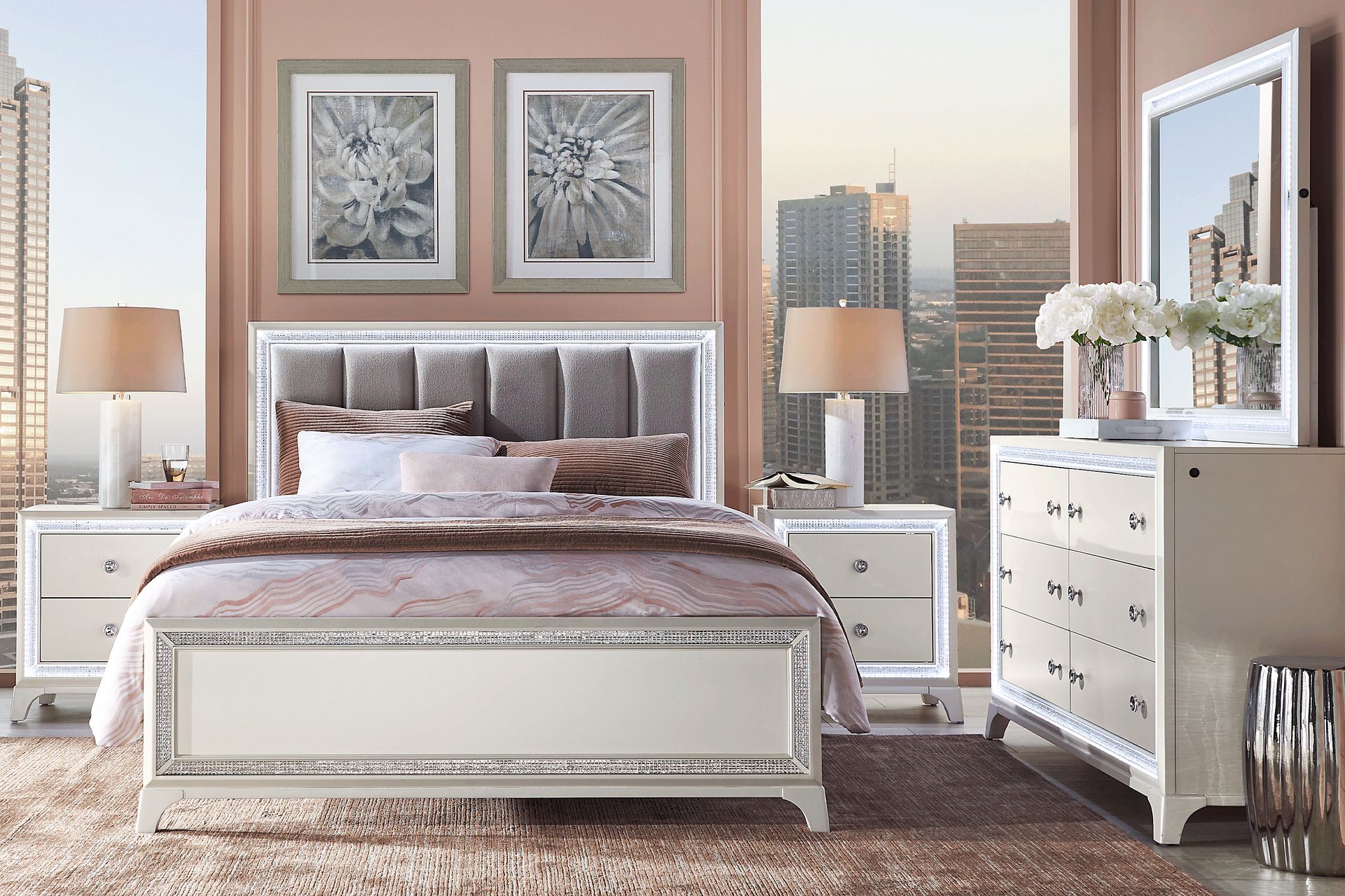 Avery White 5 Pc Queen Bedroom - Image 1