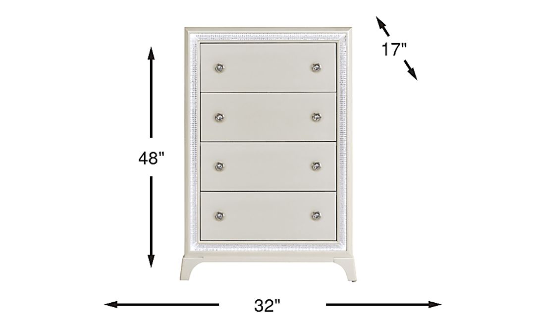 Avery White Chest
