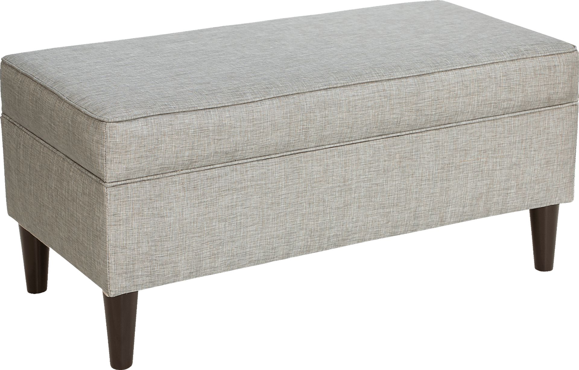 Aviana Pewter Storage Bench - Image 1