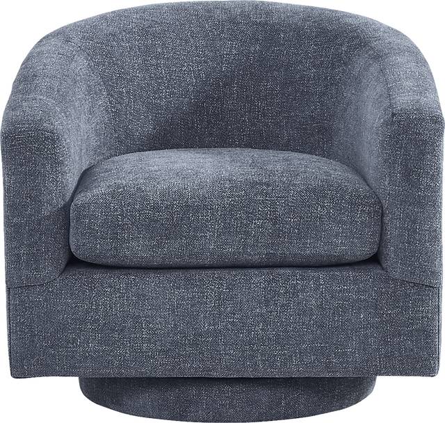 Avila Indigo Swivel Chair - Thumbnail - Image 2