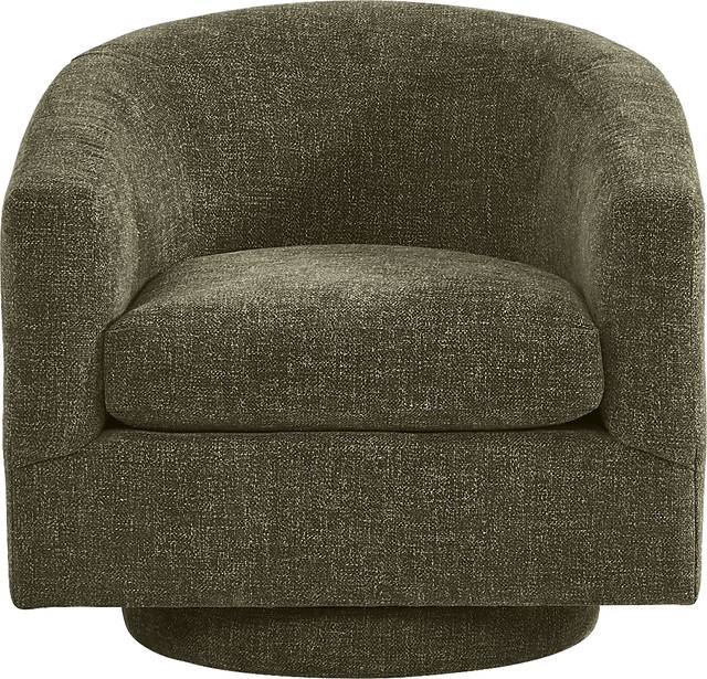 Avila Olive Swivel Chair - Thumbnail - Image 2