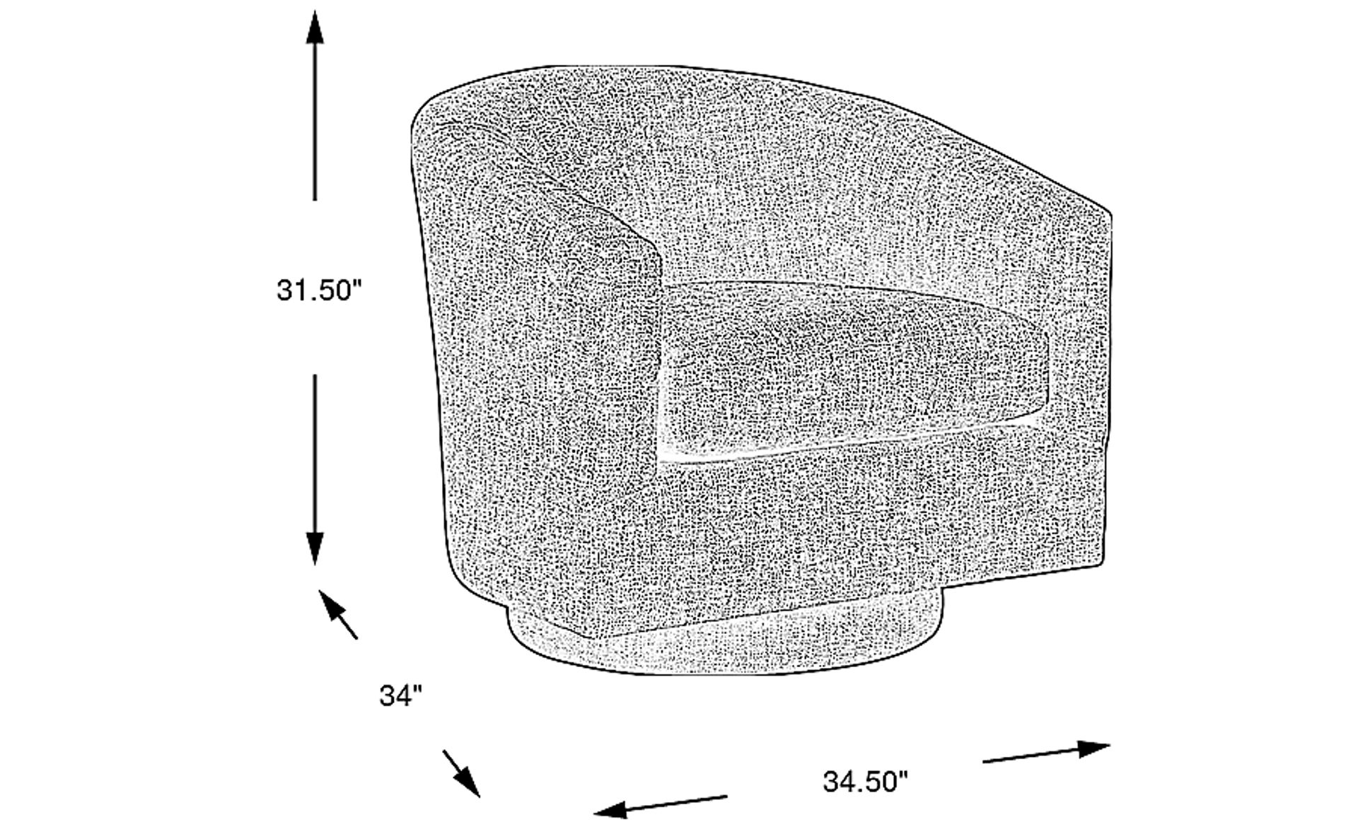 Dimension Image. Please refer to the Dimension Tab on this page for dimension details.
