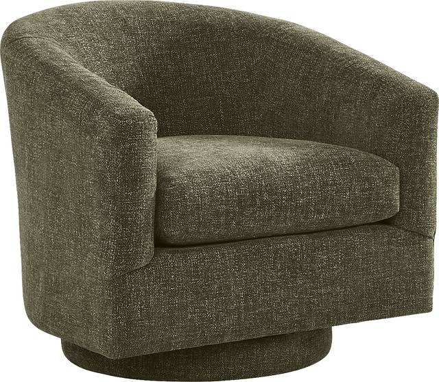 Avila Olive Swivel Chair - Thumbnail - Image 1
