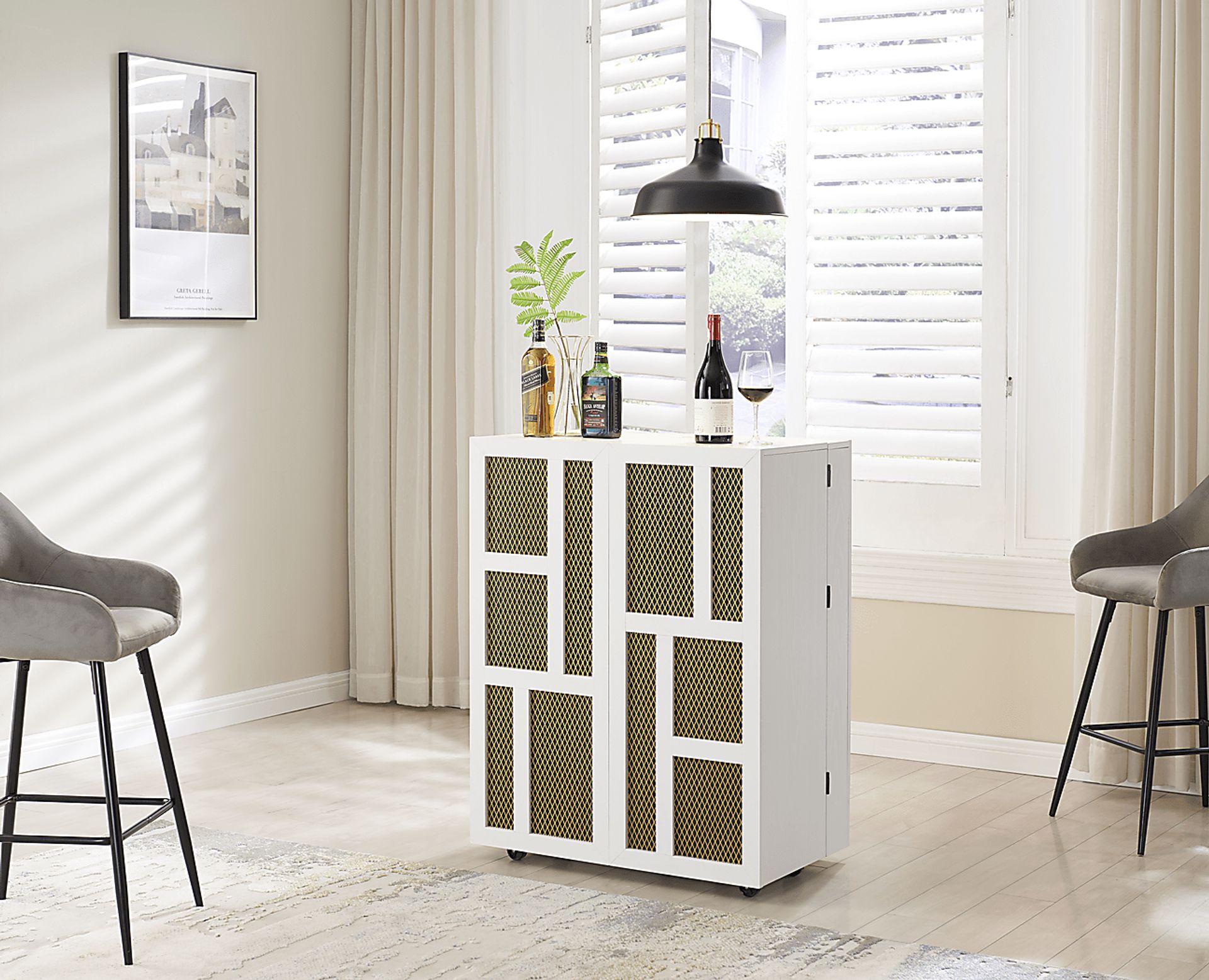 Avilla White Colors,White Server | Rooms to Go