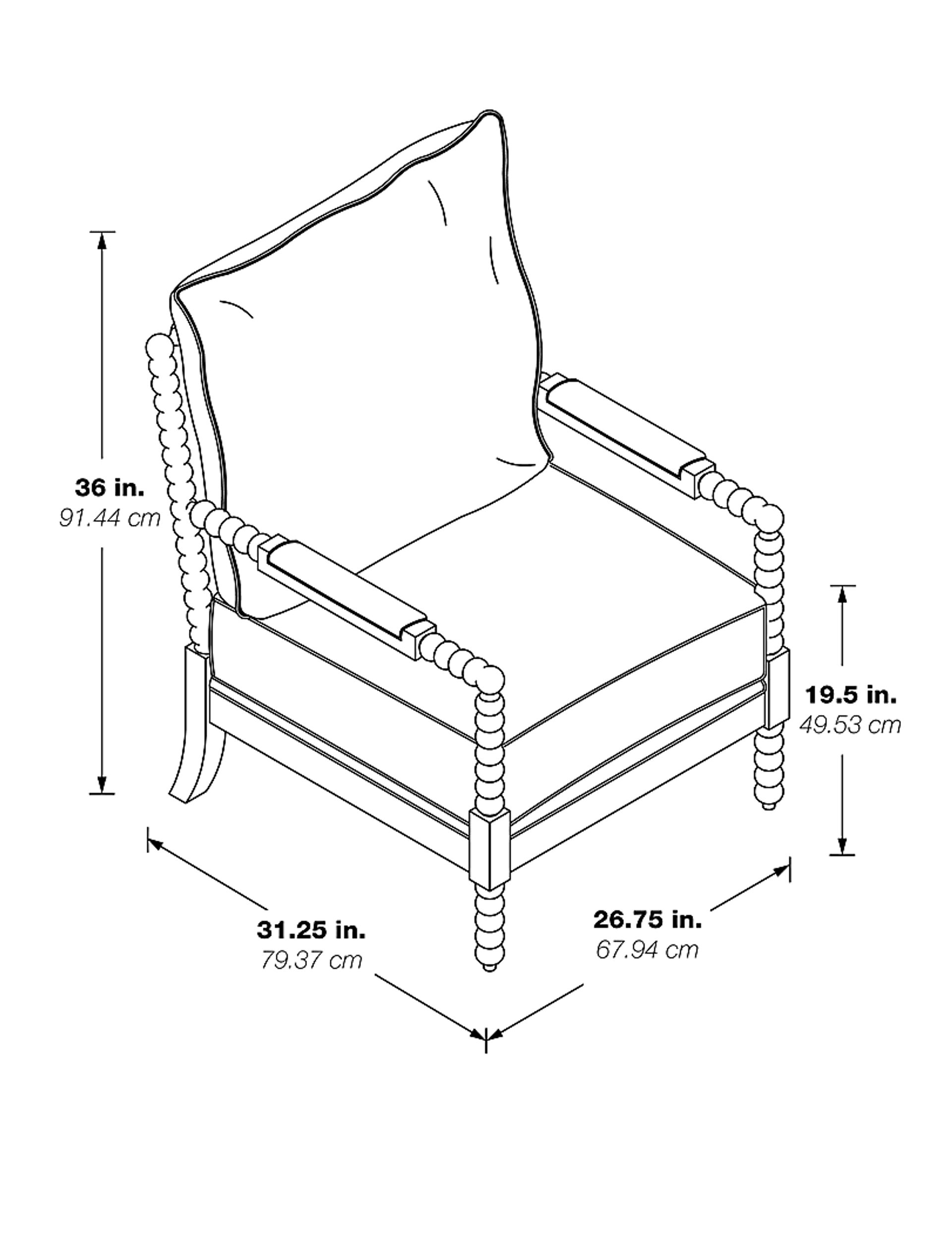 Avinelle Beige Accent Chair - Image 9