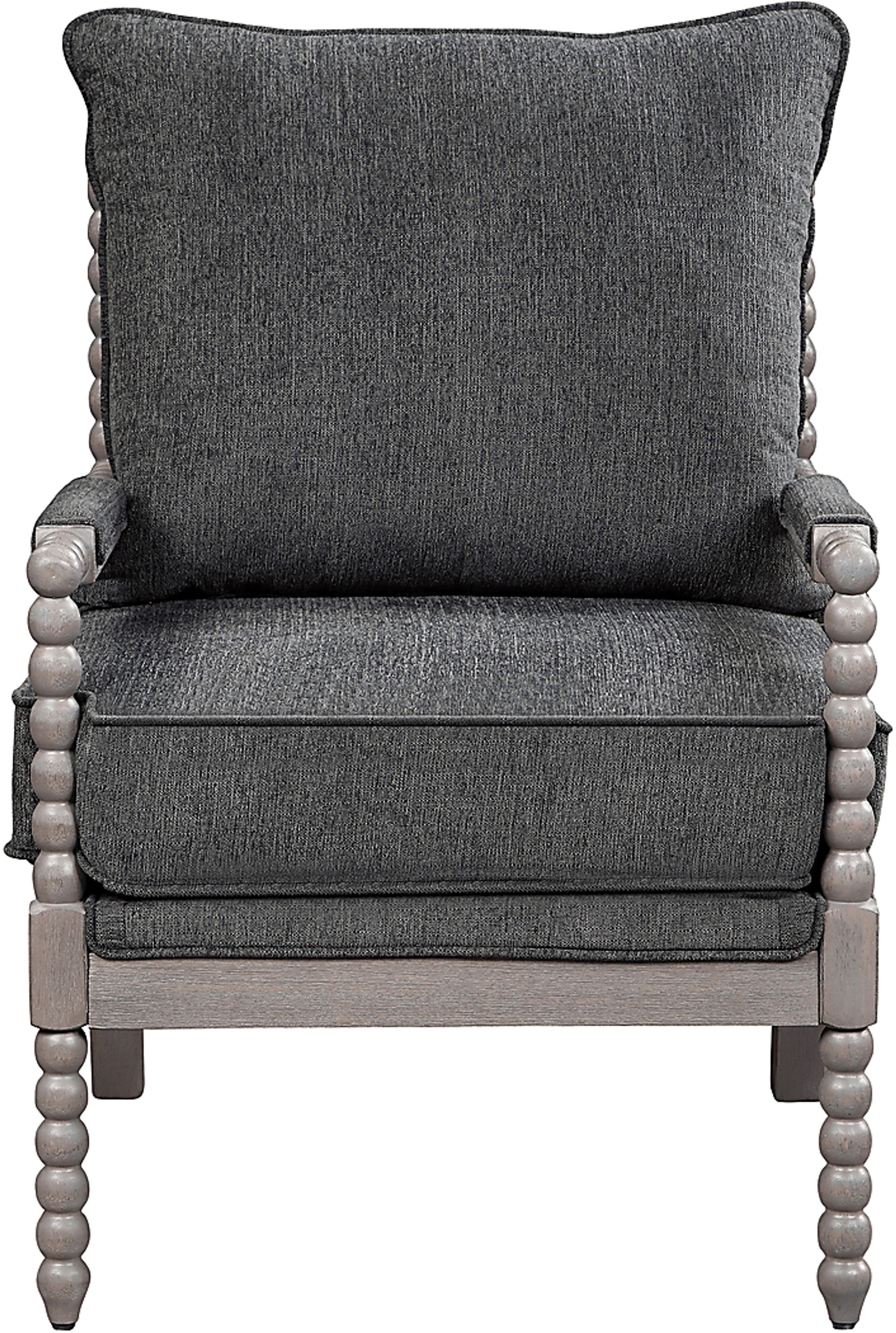 Avinelle Dark Gray Accent Chair - Image 4