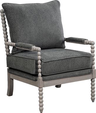 Avinelle Dark Gray Accent Chair