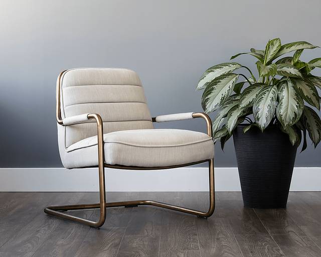 Avinyo Beige Accent Chair - Thumbnail - Image 7