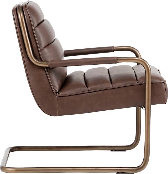 Avinyo Brown Accent Chair - Thumbnail - Image 2