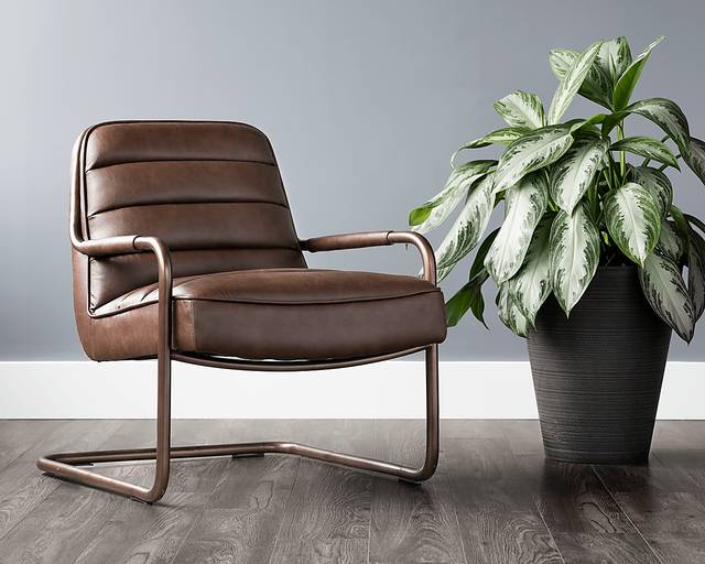 Avinyo Brown Accent Chair - Thumbnail - Image 7