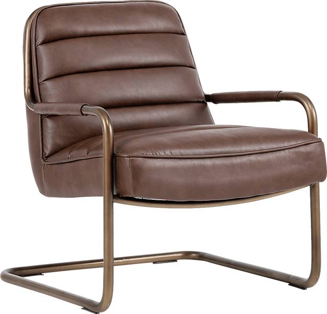 Avinyo Brown Accent Chair - Thumbnail - Image 1